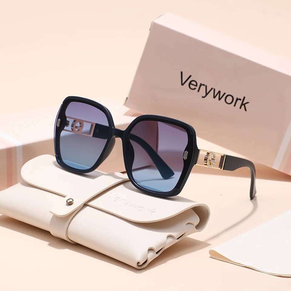 , women's classic retro square fashion glasses - UV-blocking high-end sunglasses, perfect gift choice 26Y0330