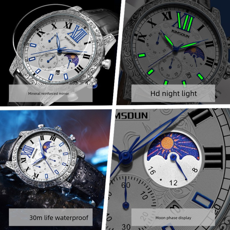 Watches Men Designer Chic Luxury Reloj De Lujo Running Reloj Hombre Homme Montre De Luxe