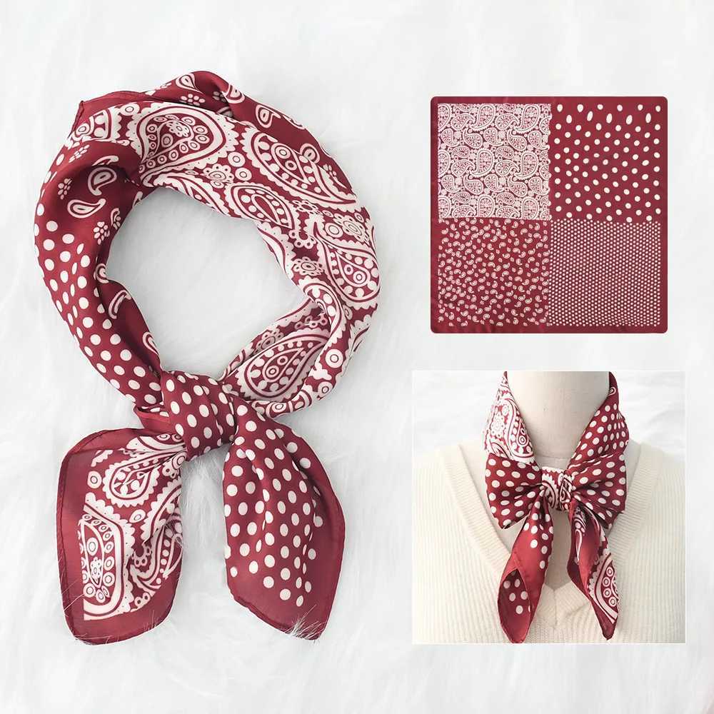 New Silk Scarf Neckerchief Womens Silk Square Scarf Purse Luxury Scarf for Women Silk Headscarf SJ01 Z260330