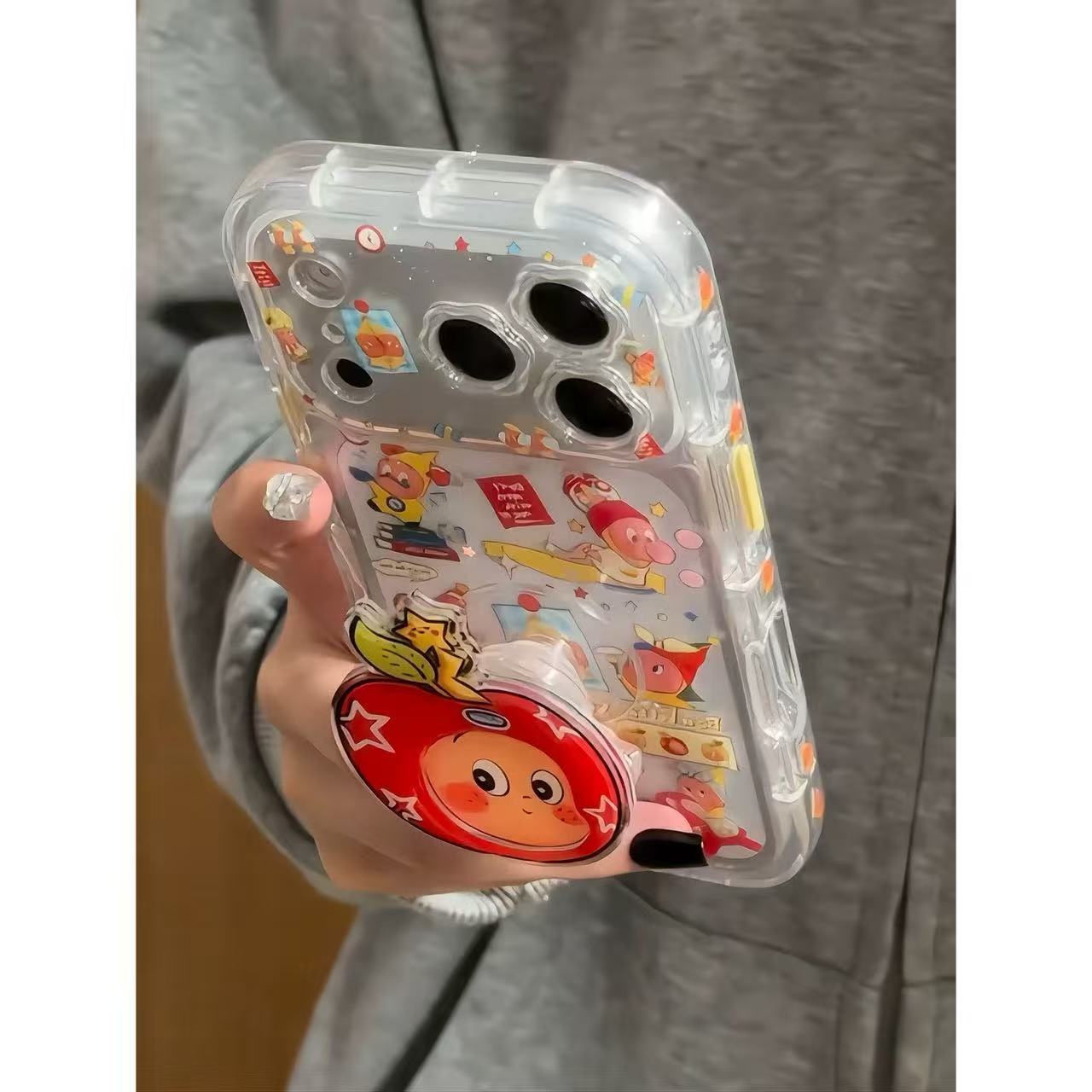 Japan and South Korea cute glitter stars full screen stars for iPhone iPhone case female