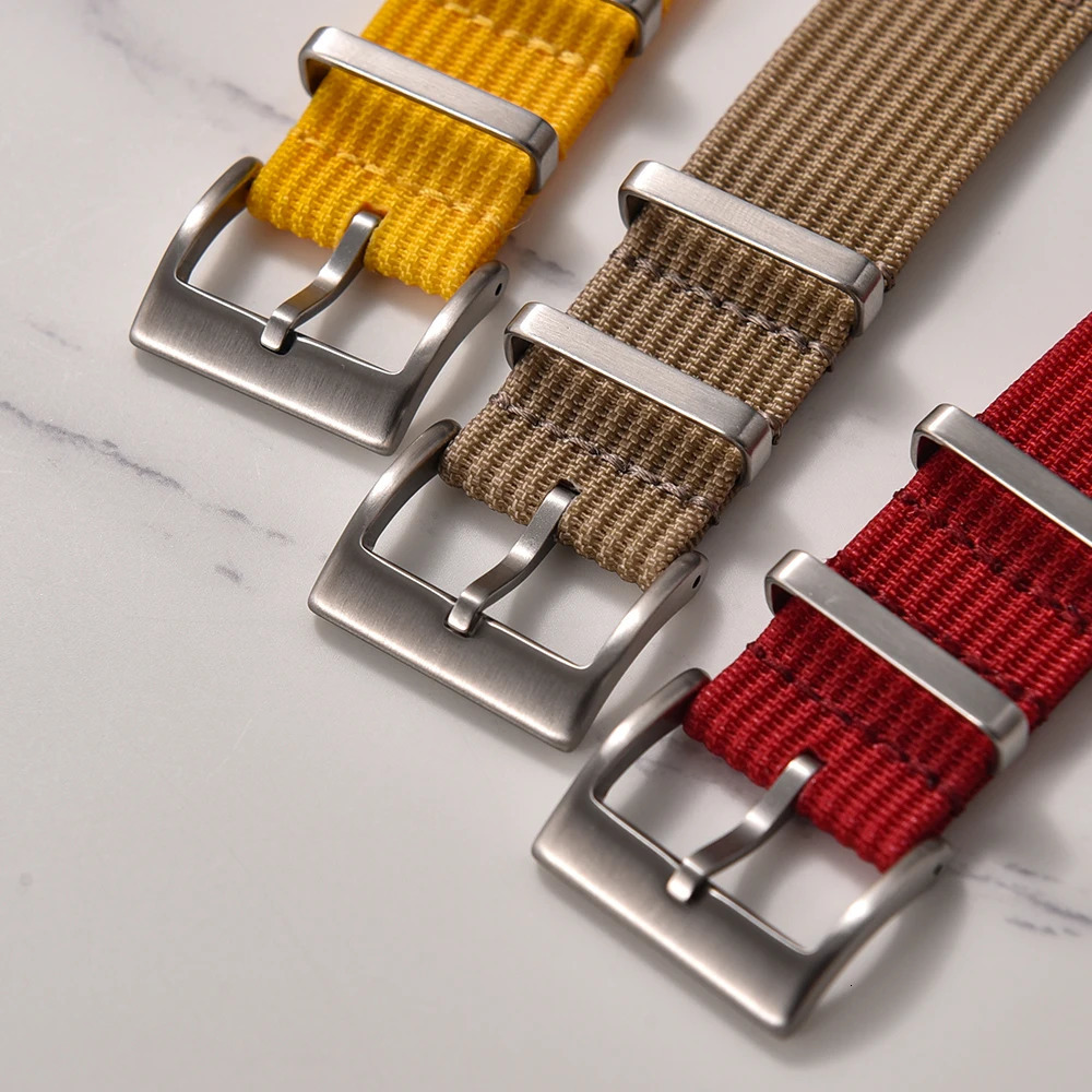 182022mm Ribbed Nylon Watch Band Fabric Qucik Release Strap for Men Women Universal Replace Accessories Military Wristbelt 260318