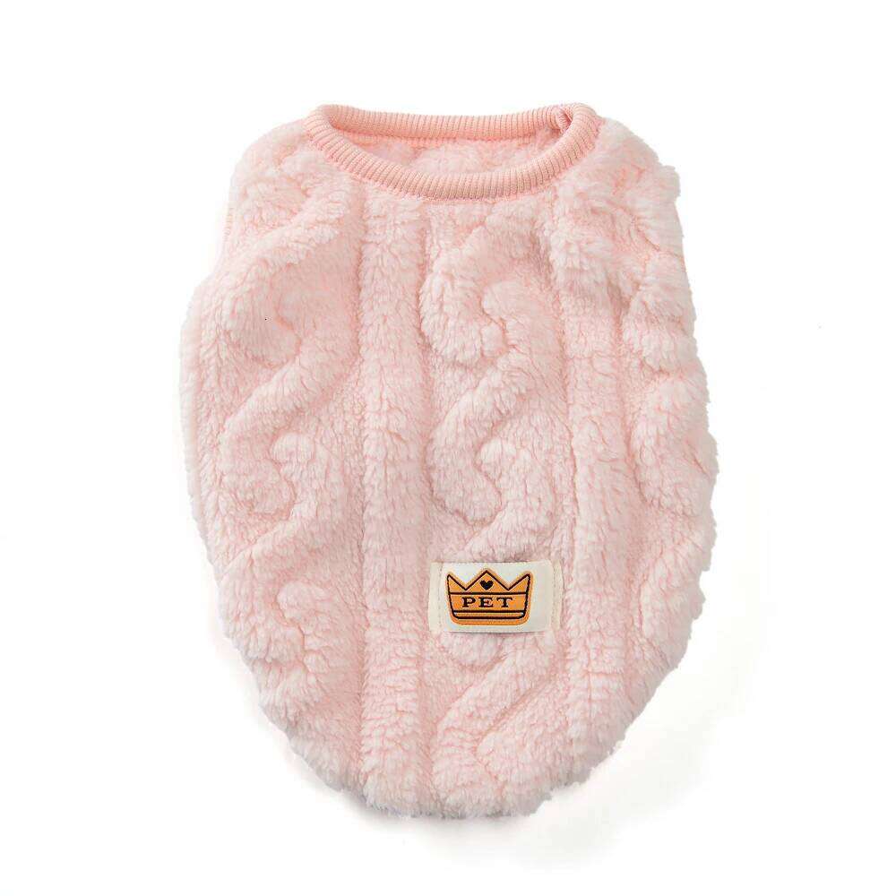 Pet Dog Cozy Clothing Sweet Soft Winter Windproof Fleece Clothes Vest for Small Medium Dogs Cats Sweater Chihuahua Pug Costumes