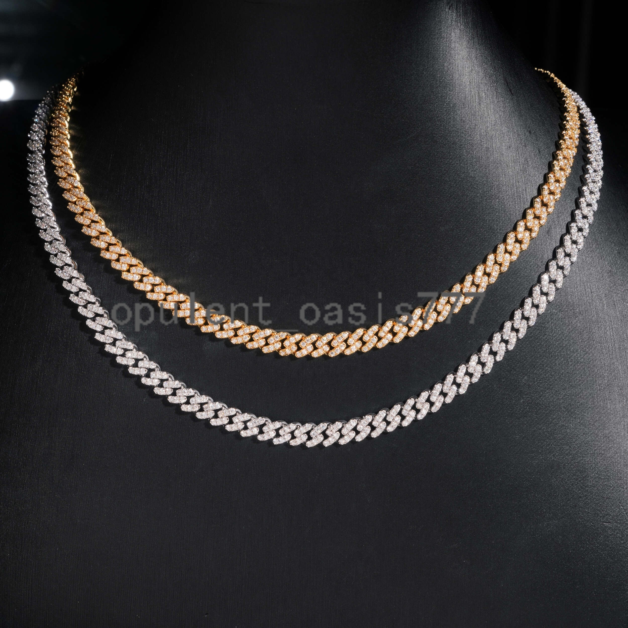 Hot Sale 6mm Custom Hip Hop Jewelry Iced Diamond Brass VVS Moissanite Cuban Link Chain Bracelet Mens Luxury