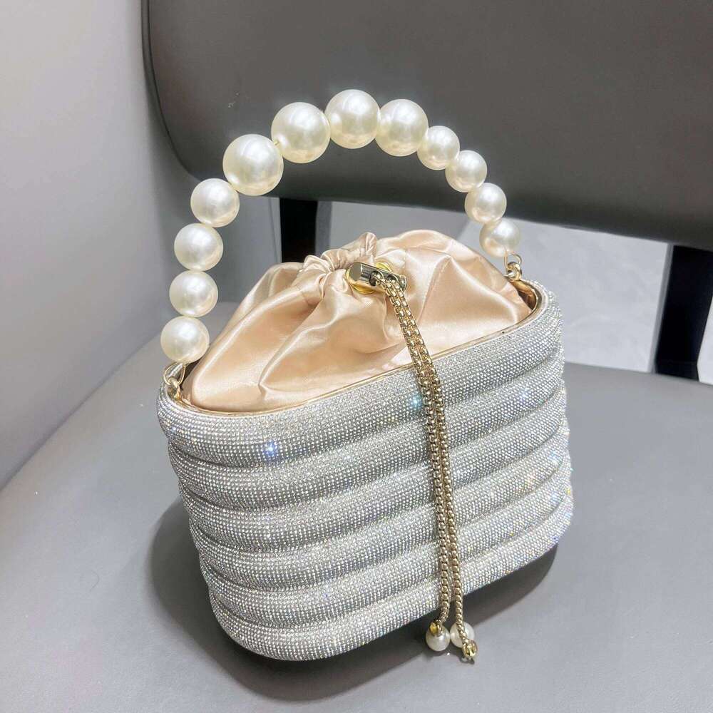 Handle Rhinestones Evening Clutch Bag Purses And Handbag Designer Shoulder Shiny Crystal Clutch Purse Bucket Bag