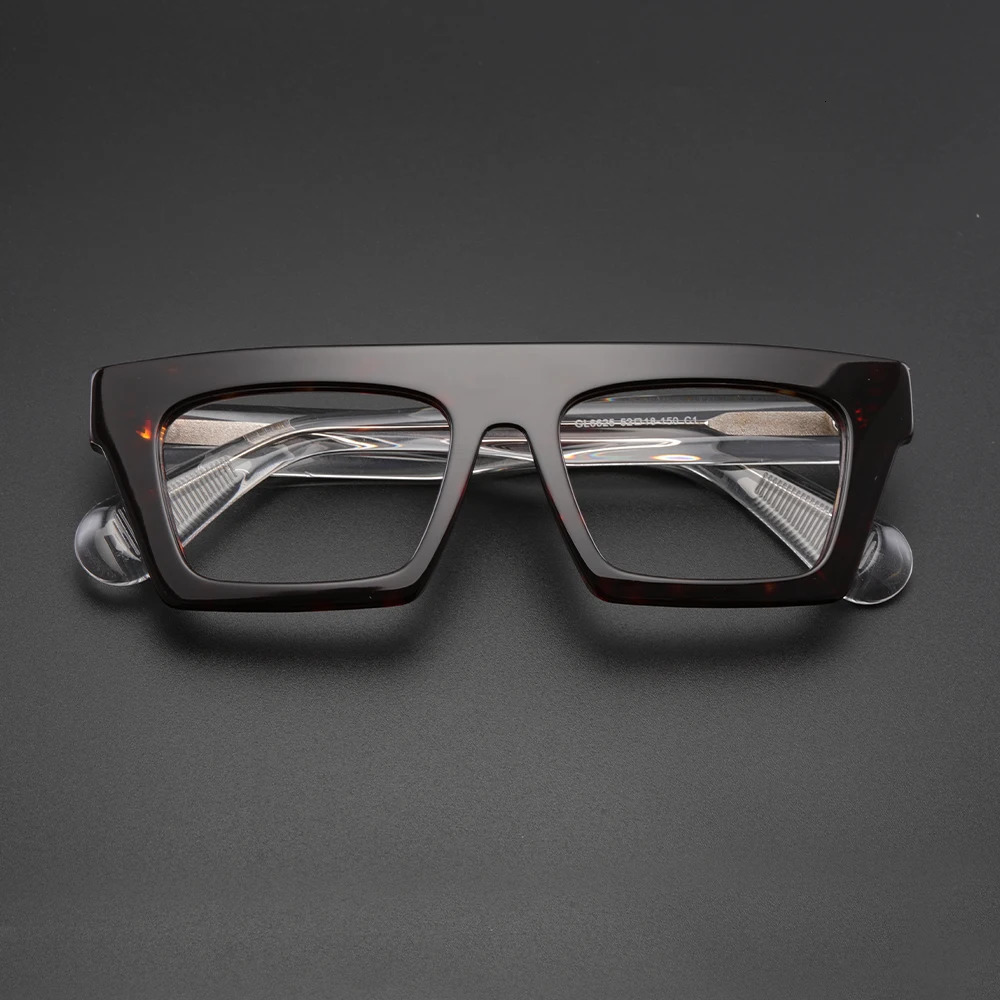 Trendy Oversized Square Polarized Sunglasses Big Thick Frame Goggle Eyeglasses UV Protection Computer Blue Light Glasses 260317