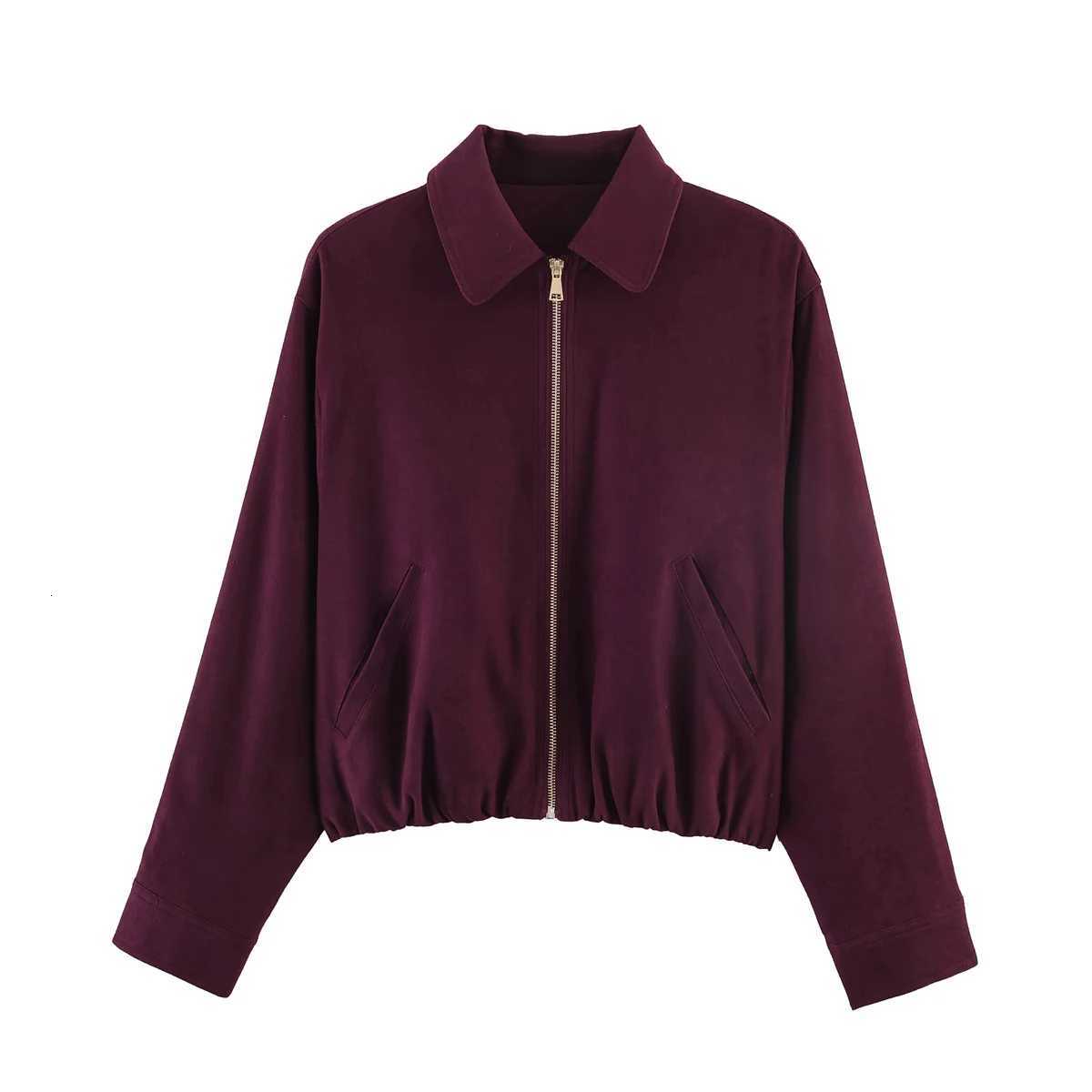 Women Short Jacket 2026 Spring Autumn Suede Fashion Trend Coat Casual New Female Zipper Streetwear Outwear JacketsT260328