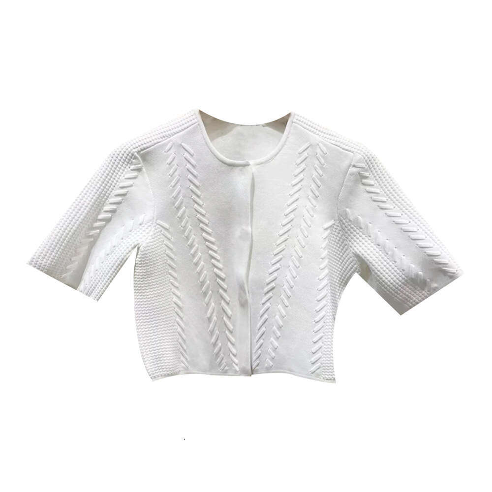 2026 elegant and exquisite high-end women's A1 summer French design waist tied knitted vest dress+cardigan wool sweater