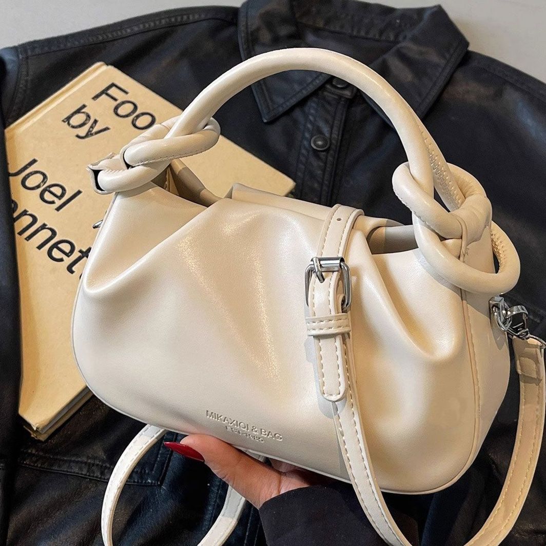 High-end Super Popular Niche for Women 2025 New Summer Versatile Crossbody Fashion Handbag Pleated Small Tote Bag