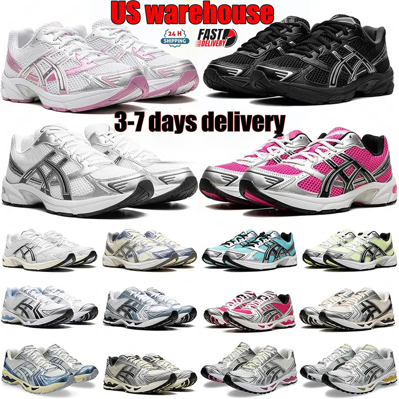 designer shoes gels nyc 1130 running shoes Metallic Silver Gold Chrome Toe Pink Foam Blue Tint mens womens outdoor sneakers chaussures trainers 36-47