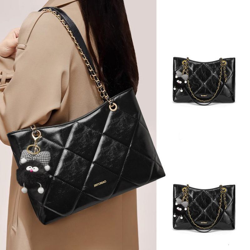 2025 New Hot-Selling Luxury Women's Quilted with Rubber Bottom, Tote Shoulder Bag, Crossbody Commuter Bag for Women