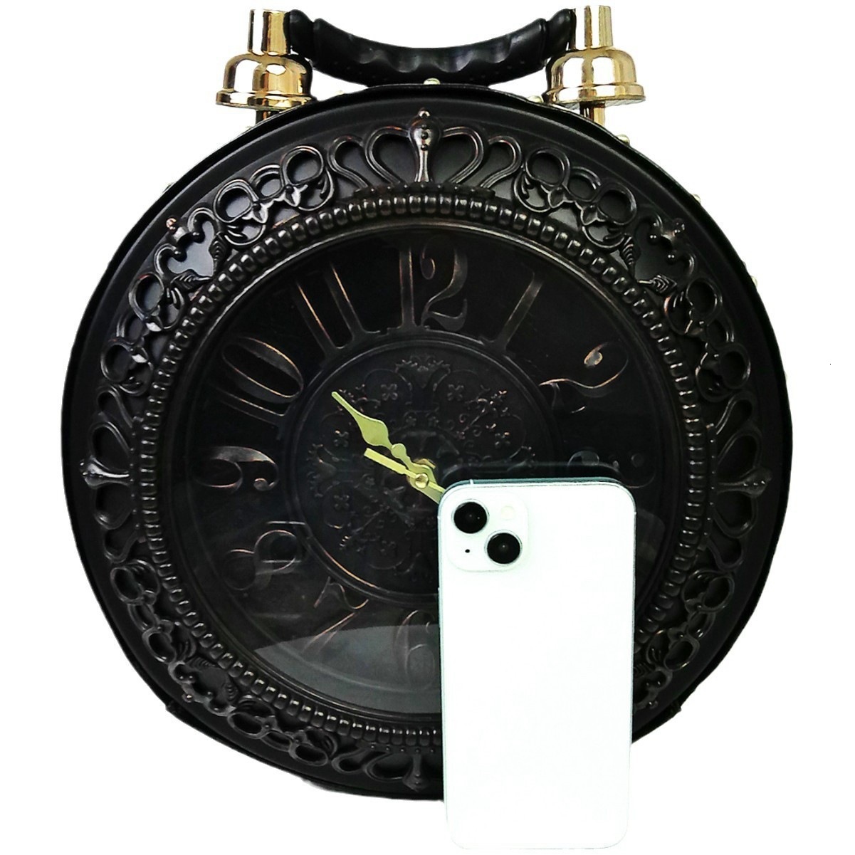 2026 new retro chic creative personality clock bag women's handbag shoulder bag crossbody bag designer bag