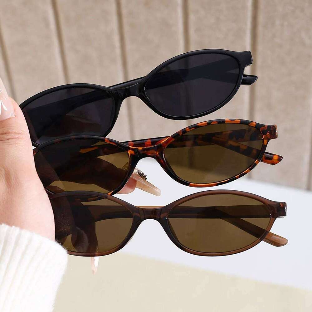 Sunglasses Women Leopard Brown Sunglasses Fashion Brand Small Frame Sun Glasses Ladies Punk Oval Eyewear Shade Oculus De Sol Visionice