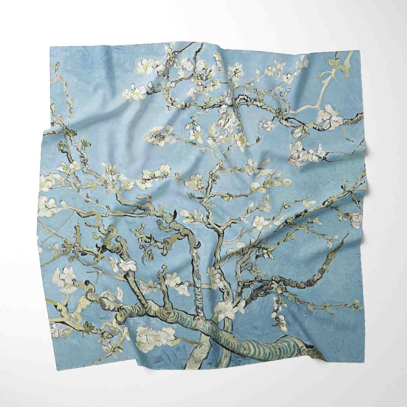 70CM 70CM Van Gogh Oil Printing Design Fashion Kerchief Floral Scarf with Wen Neckerchief Bufandas Fem Foard Shawl Wraps X260328