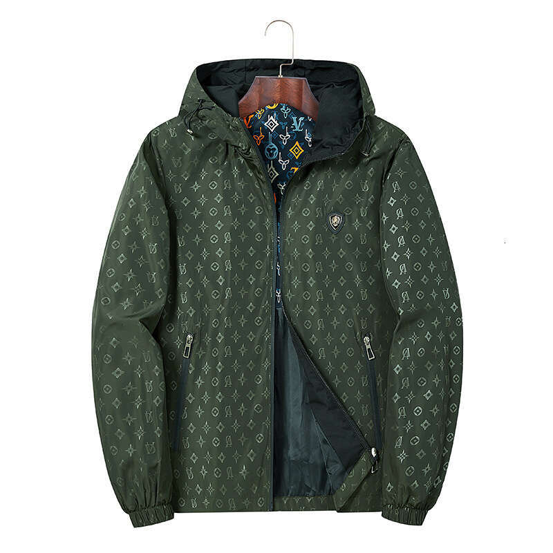 2025 Spring And Autumn New Luxury European Style Men's Jacket With Fashionable Hooded Design, Versatile Trendy Coat Asia Size