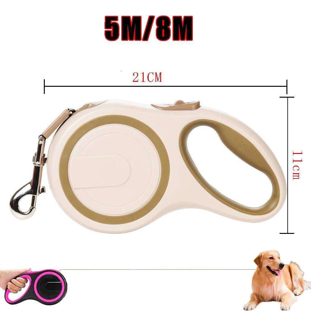 Large Pet Leash For Small Big Dog Hiking Retractable Puppy Automatic Extending Nylon Traction Belt Golden Retriever Supplies