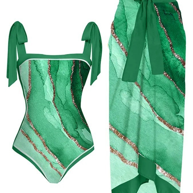 Free Shipping High Value 2026 European and American conservative tummy-concealing slimming vacation beach hot spring swimsuit retro one-piece bikini