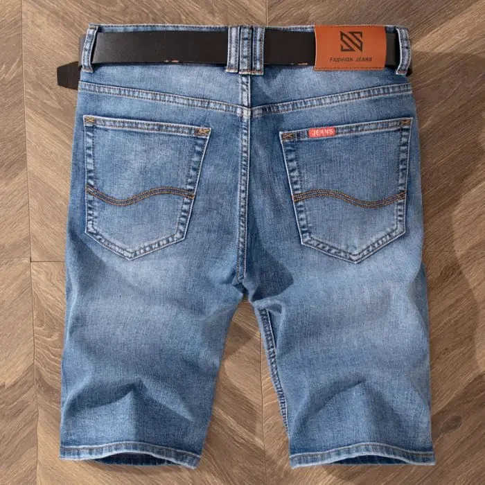 2025 Summer Brand Stretch Thin Bermuda Masculina Cotton Denim Jeans Jorts Men Knee Length Soft Ropa Hombre Shorts H260330