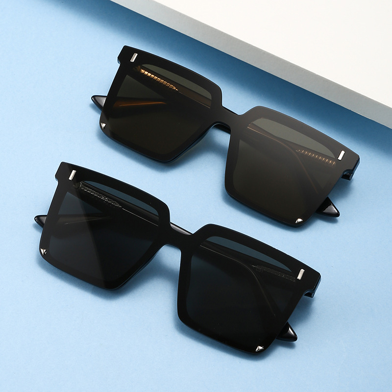 Sunglasses Square Rice Nails Nylon Sunglasses Street Photography Trendy Korean Version Sunglasses
