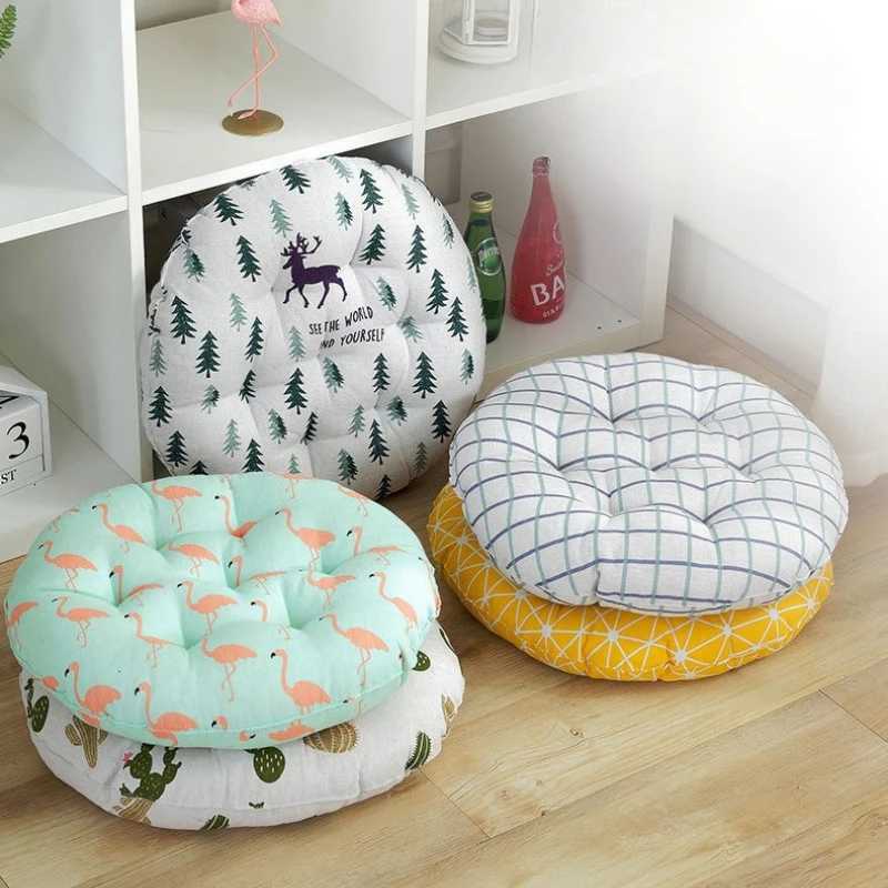 Round Cushion Office Chair Cushion Tatami Meditation Cushion Sofa Throw Pillows Yoga Floor Mat 30/40/45CM Decor Seat Cushion H260330 - view 4