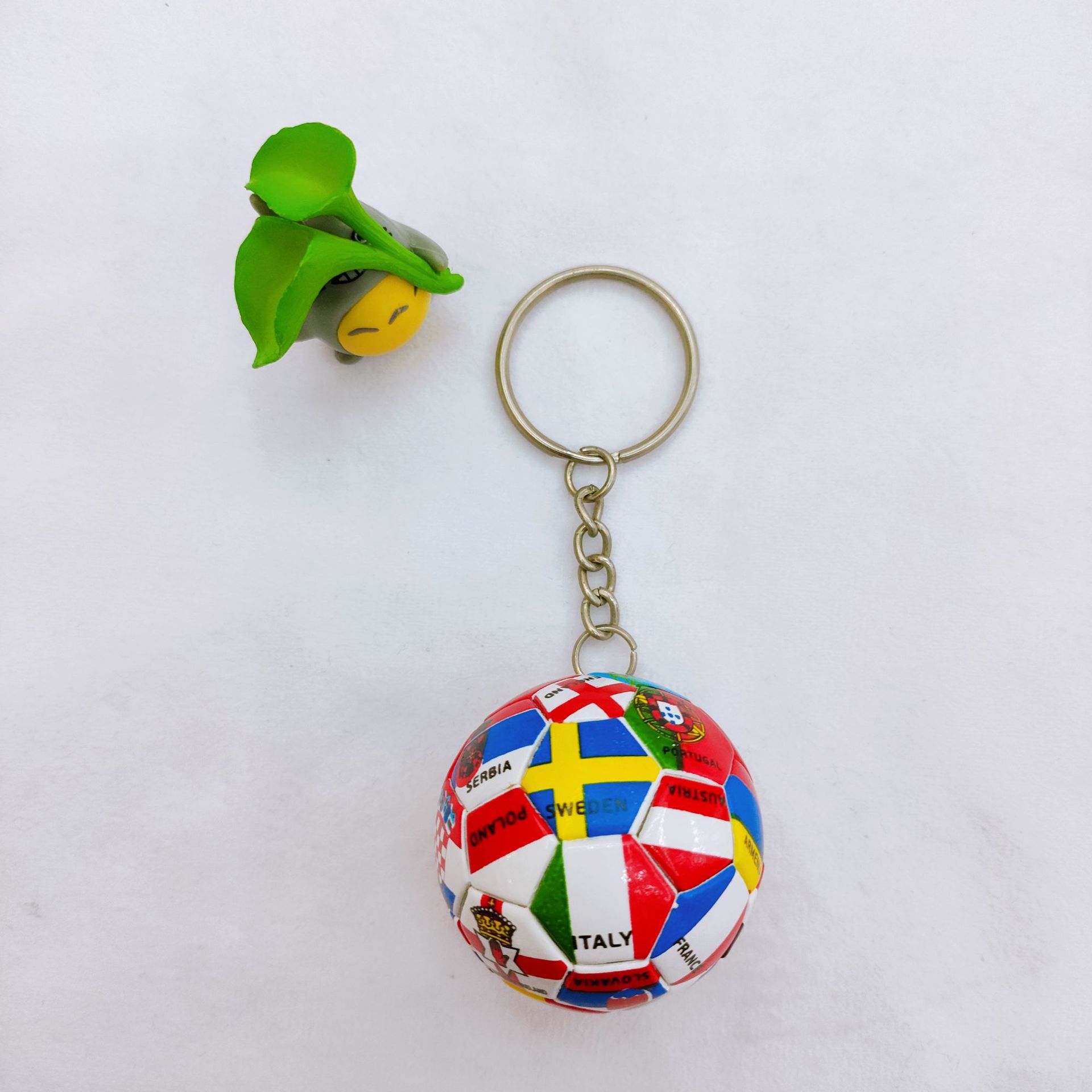 2026 World Cup Soccer Fan Souvenir Keychain, International Flags National Team Flag Pendant, Small Gift Bag Charm Bulk