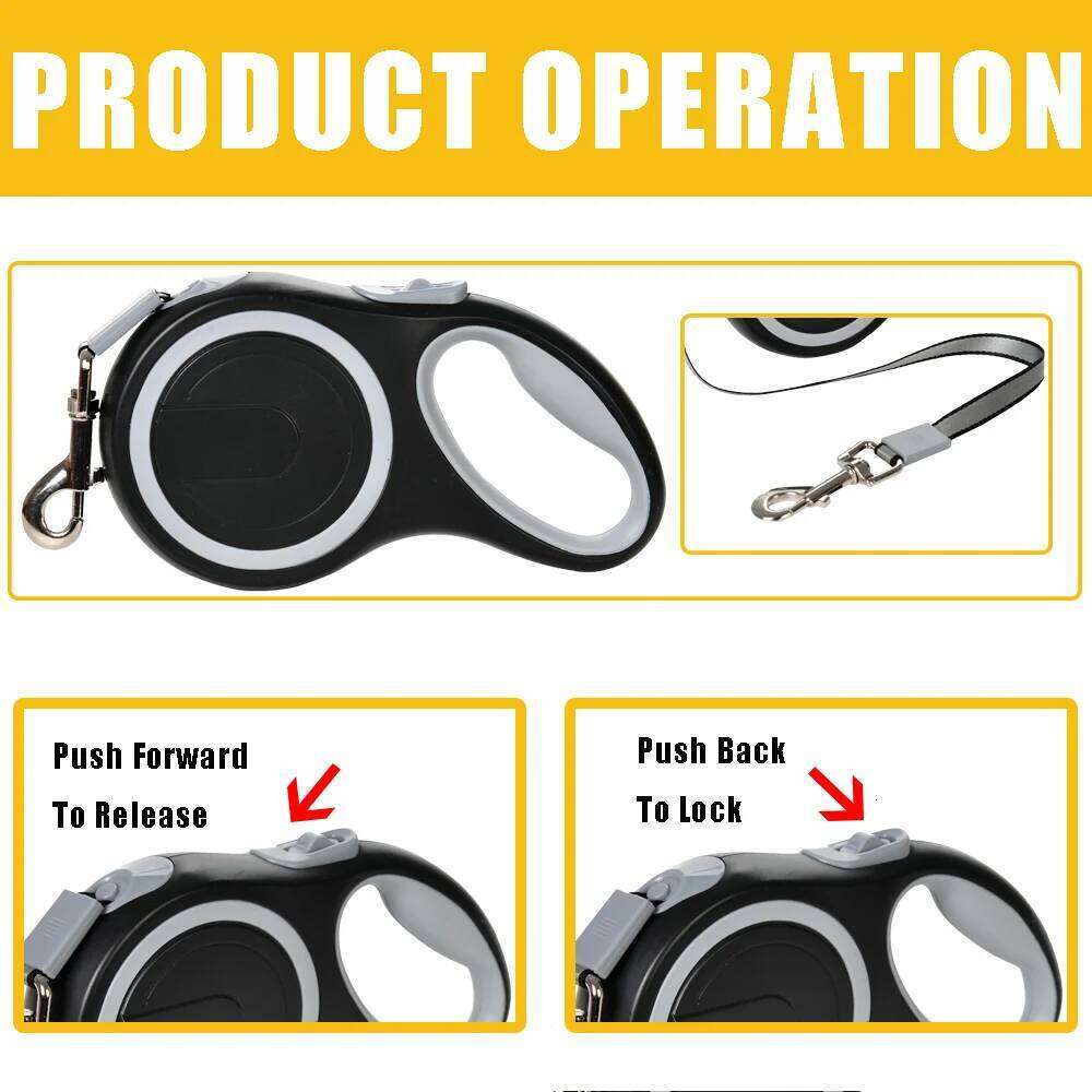 5/8M Leash for Small Large Dogs Cats Pet Dog Roulette Hiking Retractable Automatic Extending Rope Golden Retriever Supplies