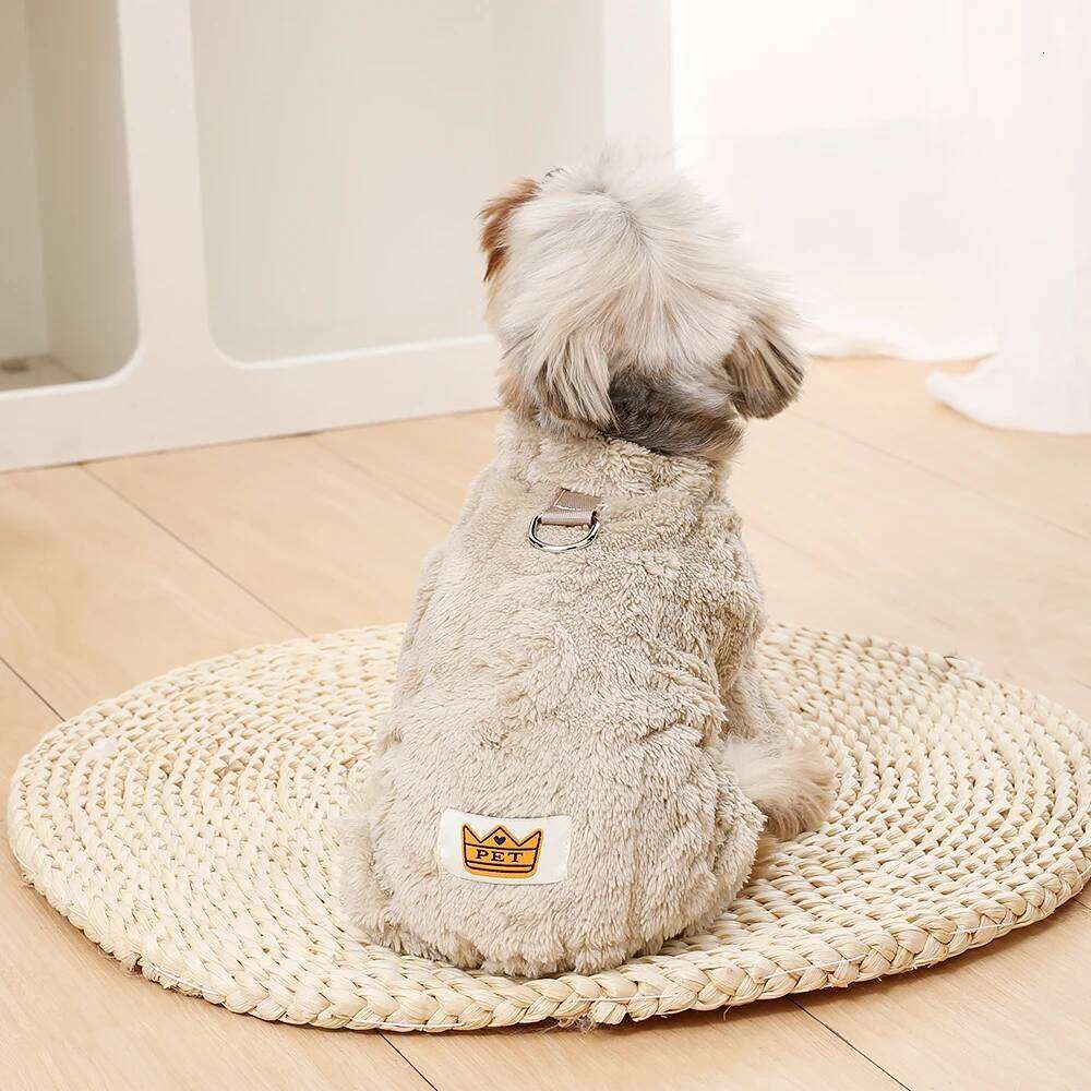 Winter Warm Jumpsuit For Small Medium Dogs Cats Soft Cozy Fleece Dog Clothes Cat Costumes Yorkshire Chihuahua Pet Clothing