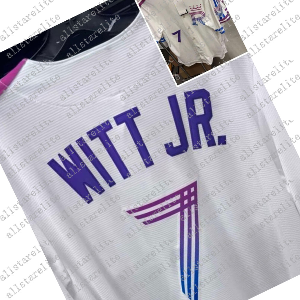 Custom Witt Jr 2026 City Connect Salvador Perez Collins Embroidery Baseball Jersey Embroidery Breathable Polyester Sweatshirt