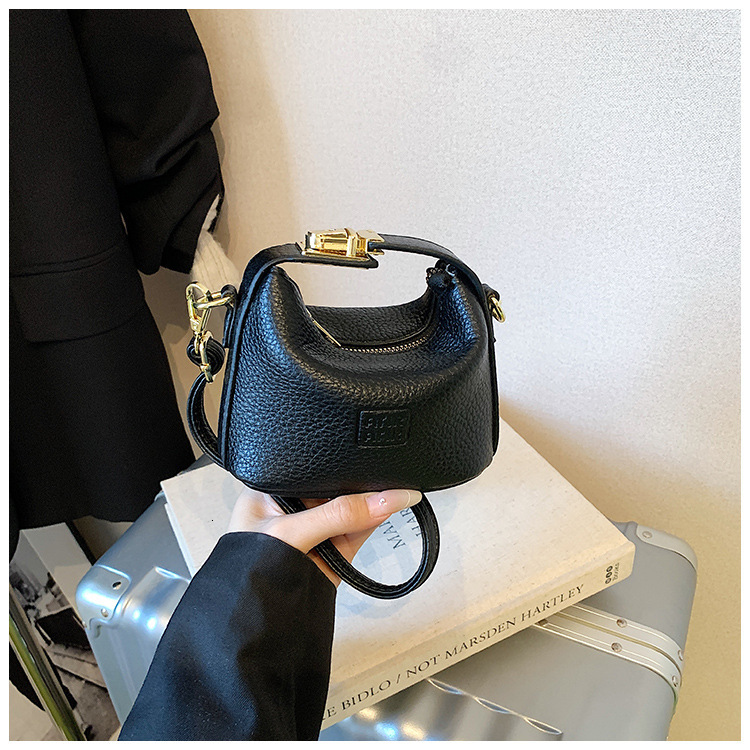 Free Shipping High Value Mini Hobo Bag for Women Cute Small Crossbody Purse with Embossed Logo