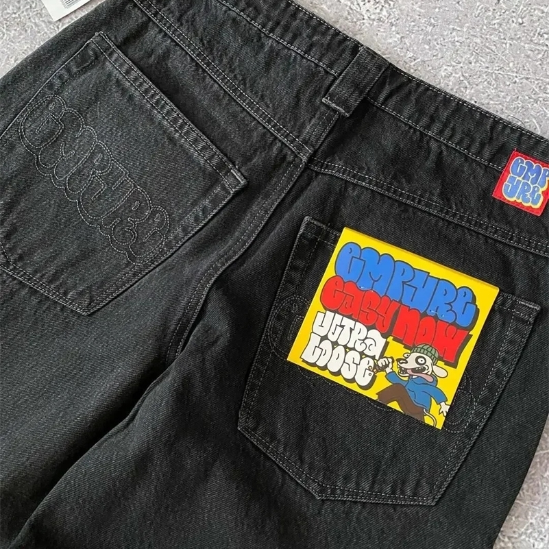 American Vintage Washed and Distressed Jeans High Street Casual Japanese Women Pants Y2k Loose Straight Fit Slim and Versatile 260327