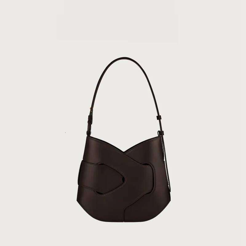 Fashion Premium Feeling Leather Smooth Woven Twisted Armpit Large Capacity Versatile Shoulder Women S Bag
