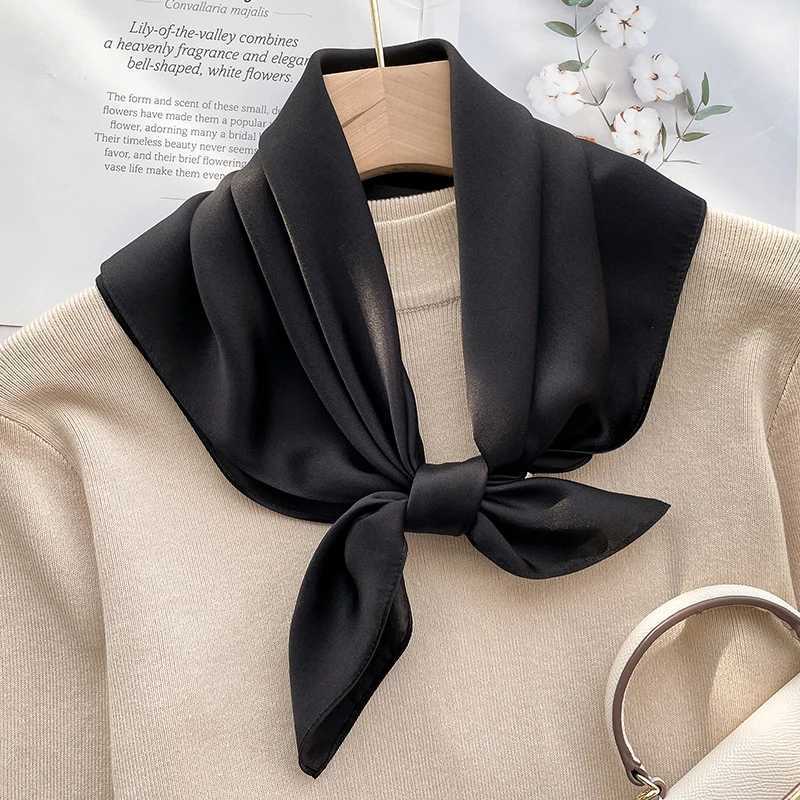 70Cm 100 Mulberry Silk Scarf Women Square Scarves Bandana Wrap Kerchief Mulberry Spring Fashion Luxury Headband Hijab Shawls Z260330