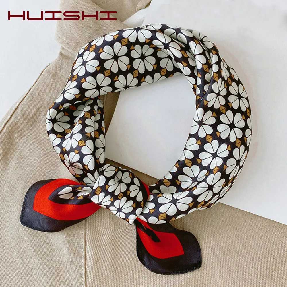 Silk Scarf Wen Luxury Bandana Top Handkerchief For Hair scarf Flower Printed Wens Bag 100 Silk Banda Stole Scarves X260328