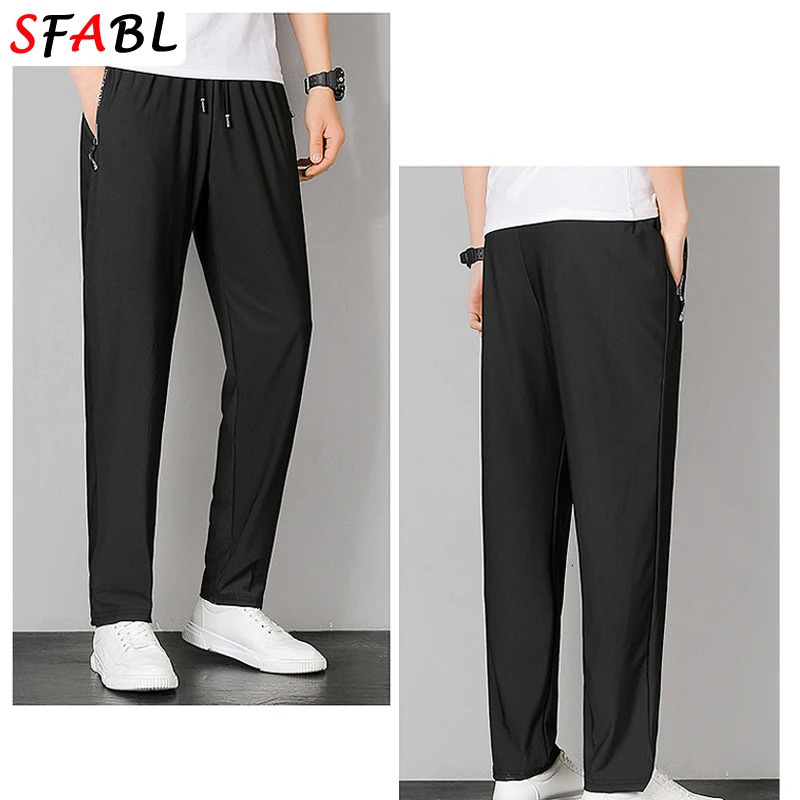 Thin Gym Fitness Sweatpants Men Jogging Running Hiking Camping Sports Trousers Men Fashion Breathable Casual Pants Men Spring 260330
