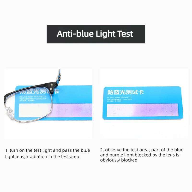 Luxury Semi-rim Anti-blue Light Men Fashion Square Browline Male's Glasses Daily Use Computer Phone Eyeglasses 26Y0330