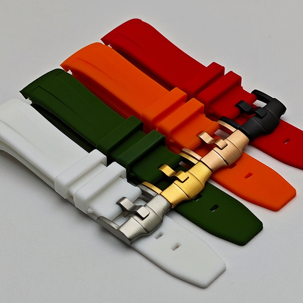 Highquality Rubber Straps Paired With Watch Case 22mm Strap Replacement Bracelet Accessories Bezel Waterproof Wristband 260318