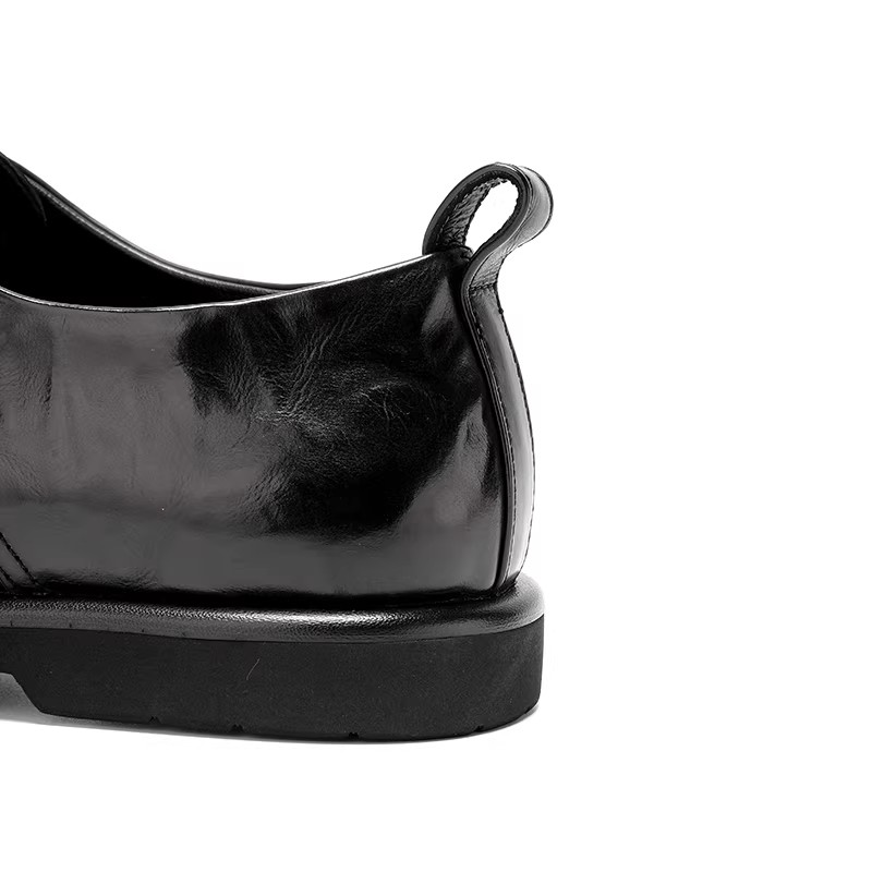 Men's Leather Shoes Business Casual Handmade Stitched Comfortable Lightweight British Style Footwear