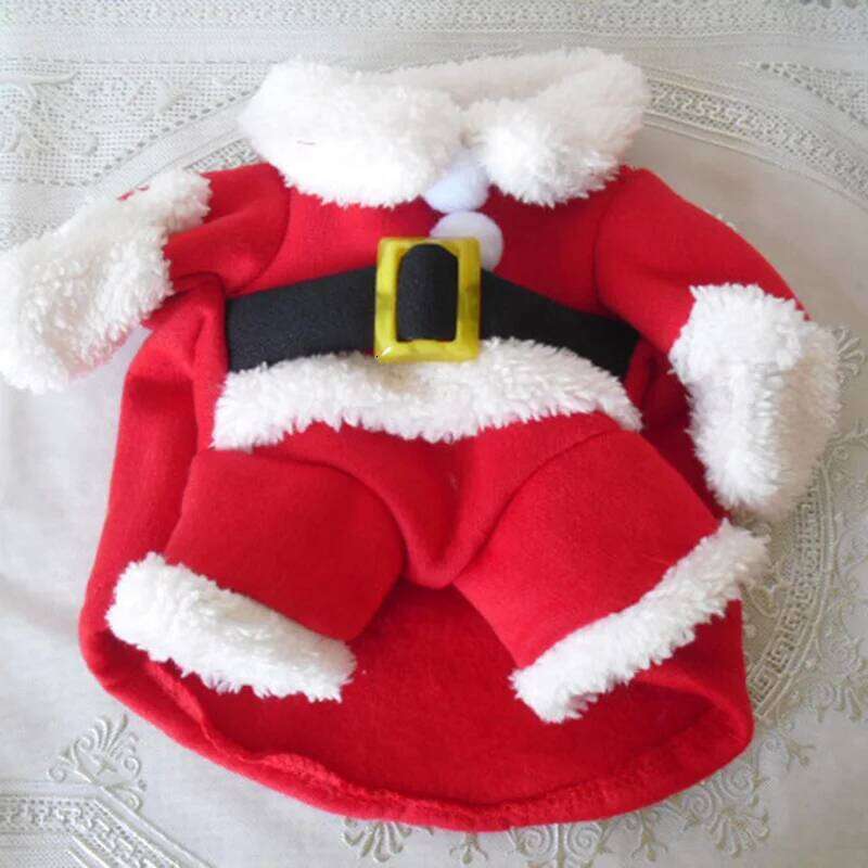 Winter Dog Christmas Cosplay Clothes Warm Pet Clothing for Small Medium Dogs Cats Funny Party Dress Up Puppy Bulldog Costumes