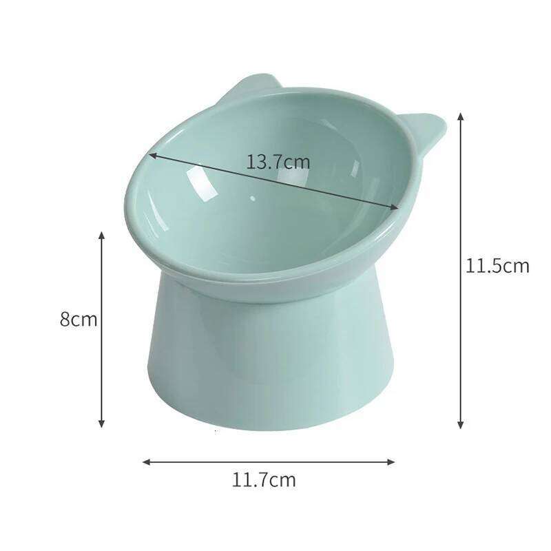 2022 Hot High Foot Dog 45Neck Protector Cat Food Water Feeding Cup Pet Feeder Bowl 26W0330