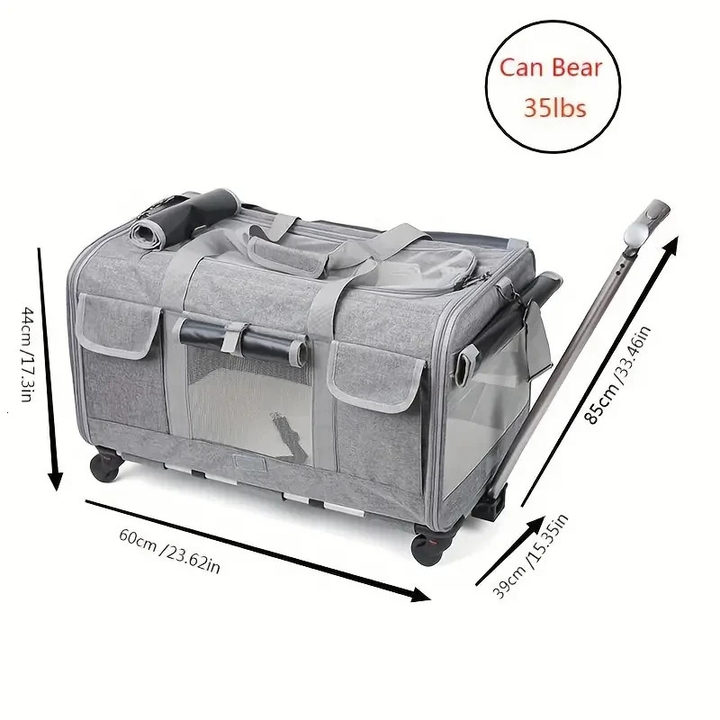 Extra Large Portable Pet Trolley Case Detachable Dog Trolley Case Large Foldable Pet Bag Cat Travel Bag 260316