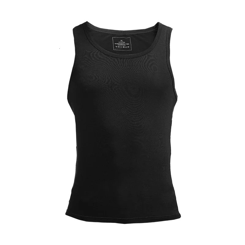 Mens tank top summer fashion slimfit hurdling sports fitness Modal inside wearing a white undershirt with base for men tight 260312