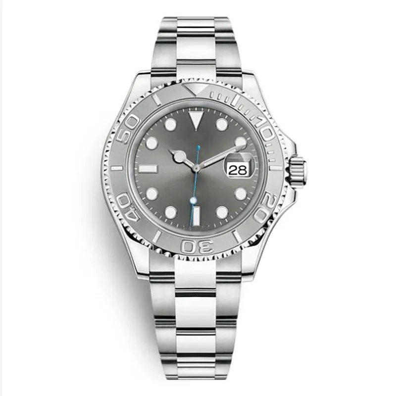 News Men's Upgraded Master Series Watch Black Dial Ceramic Bezel Stainless Steel Solid Solid Bracelet Automatic Movement Watches Wristwatch