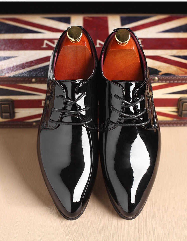 High Quality Men Formal Shoes Men Oxford Leather Dress Shoes Fashion Business Men Shoes Pointed Wedding Shoes K260328