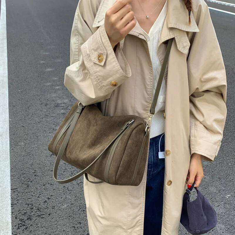 Fashion Women Vintage Pillow Shoulder Crossbody Bags High Capacity Matte Leather Female Tote Handbags Lady Purses Bolso Mujer TIANOUDAISHU