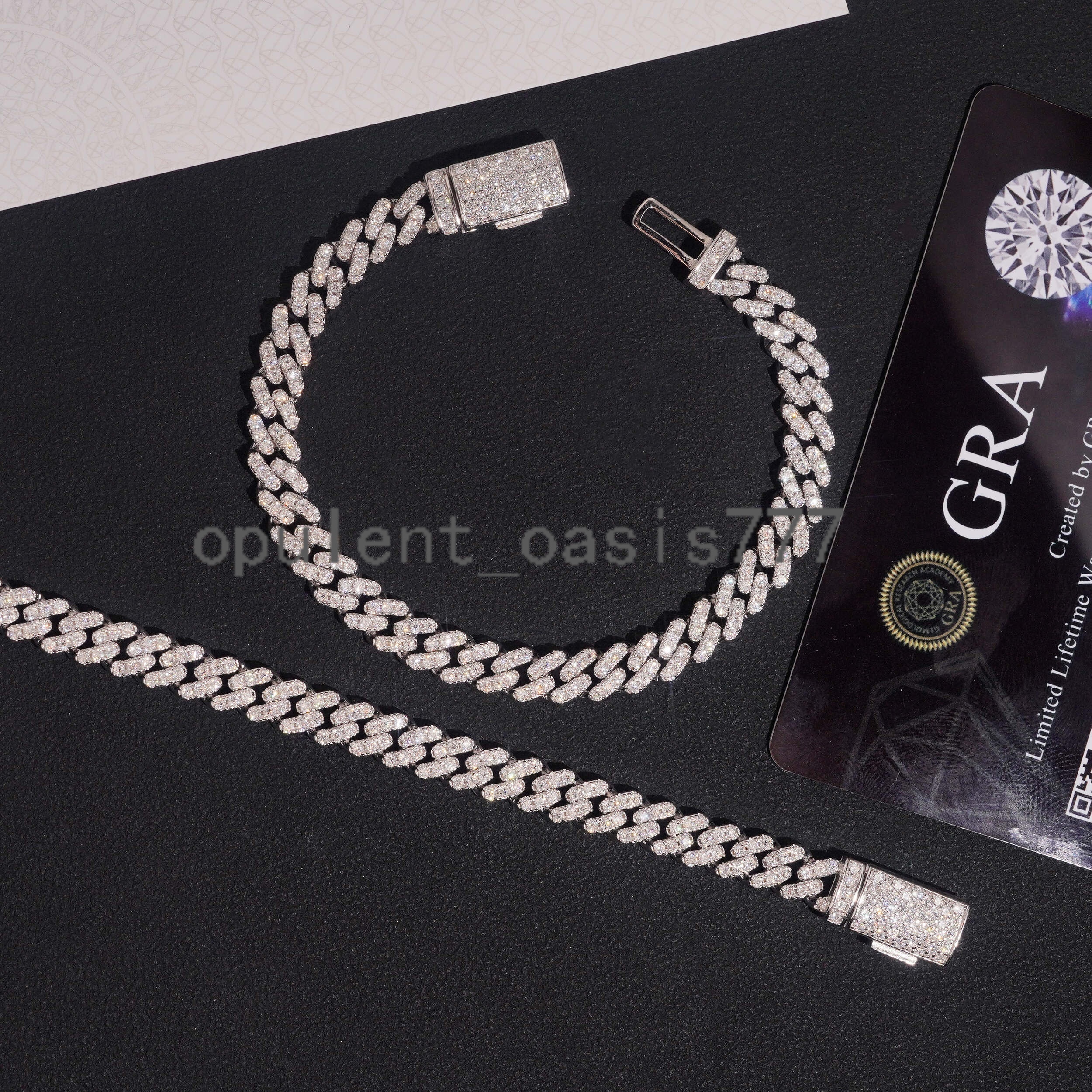 Hot Sale 6mm Custom Hip Hop Jewelry Iced Diamond Brass VVS Moissanite Cuban Link Chain Bracelet Mens Luxury