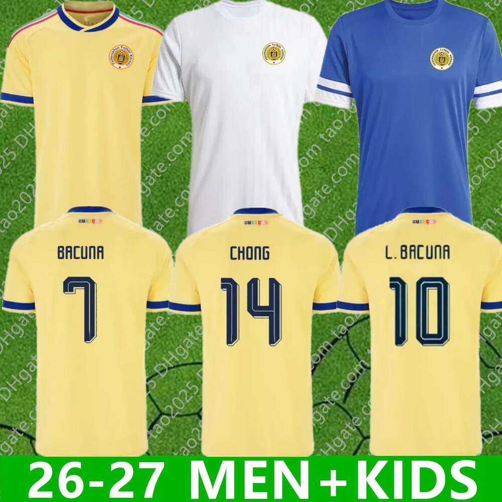 Curacao Soccer Jerseys 2026 2027 Home Away Fans Players Men Kids Football Jersey Shirt Kit BACUNA CHONGMen Kids kit S-4XL