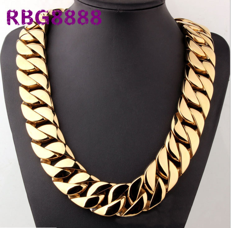 Wholesale Stainless Steel Hip Hop New Luxury Cuban Link Bracelet Moissanite Cuban Link Custom Heavy Gold Cuban Link Necklace Men