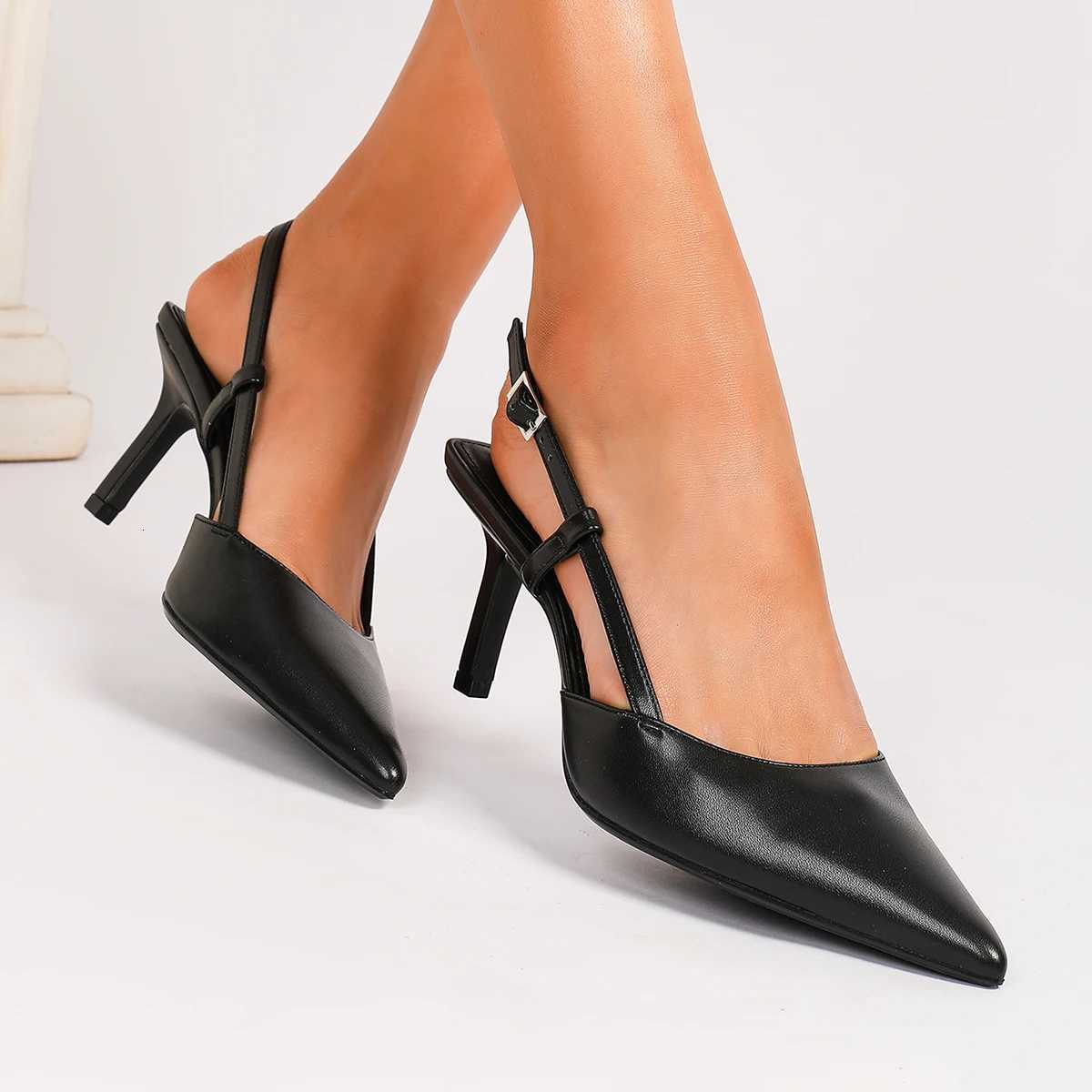 Fashionable and elegant womens shallow pointed-toe high heels comfortable simple and versatile slim high heels Z260330