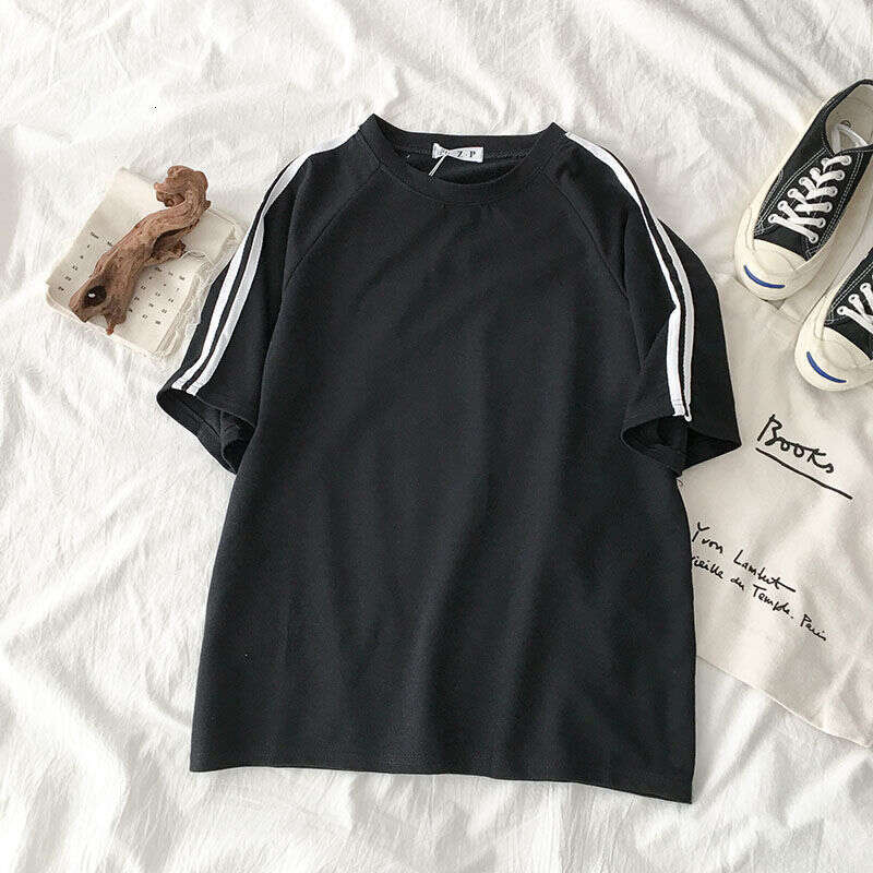 Short Sleeve Shorts Sports Women Summer Korean Style Loose Running Casual Two-Piece Set For Teenage Girls