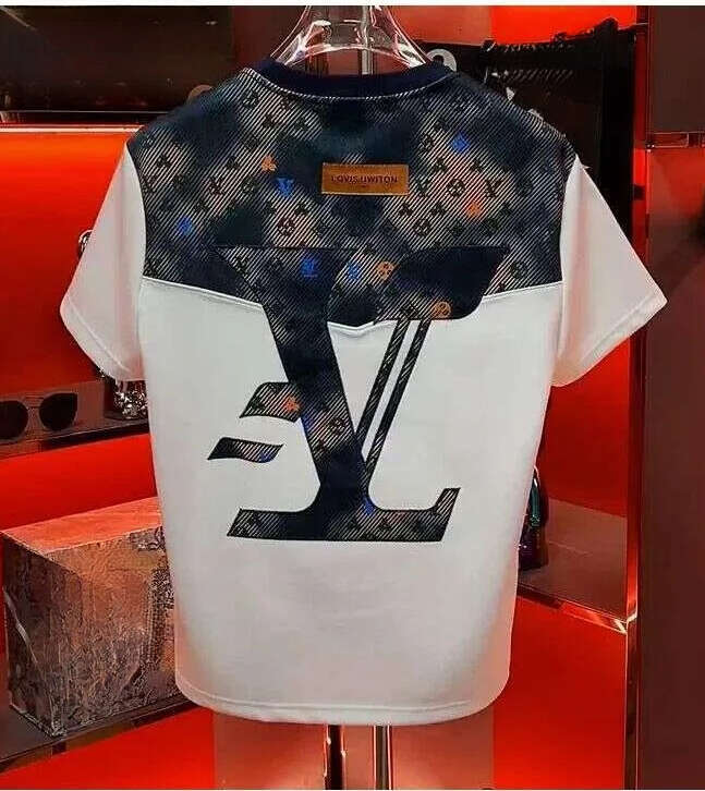 Design Sense New Fashion Versatile Unisex Casual T-Shirt Niche Round Neck Short Sleeve Youth Trend Light Luxury Luanyun