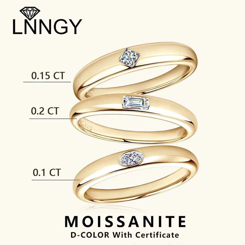 Lnngy Princess Oval Emerald Cut Ring 925 Sterling Silver Halo Engagement Rings For Women Couples Wedding Jewelry Gift 260324